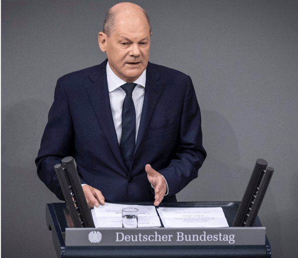 Olaf Scholz Regierungserklärung 2023 und 2024