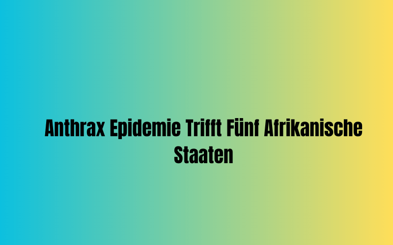 Anthrax Epidemie Trifft Fünf Afrikanische Staaten