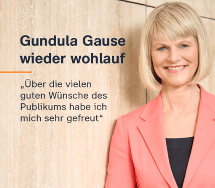 Gundula Gause besorgt und Entwarnung nach On Air Vorfall