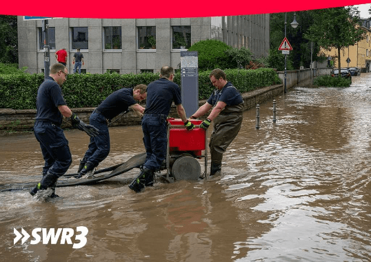 Hochwasserschutzbehörde Lippstadt Cappel in höchster Alarmbereitschaft